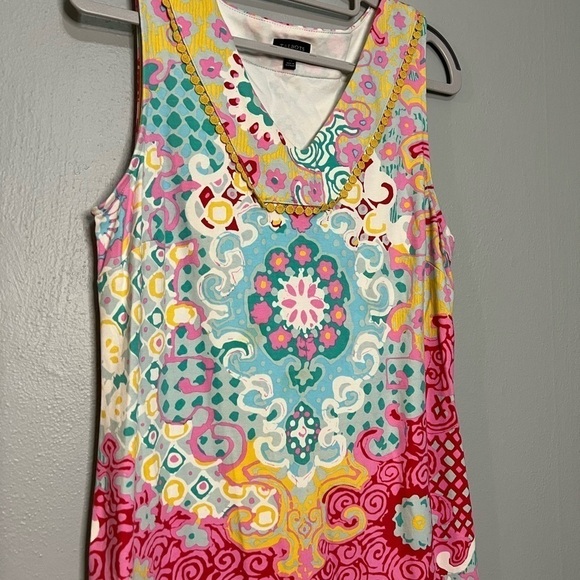 Talbots Dresses Talbots Medallion Interlock Paisley Shift Dress - Picture 5 of 5